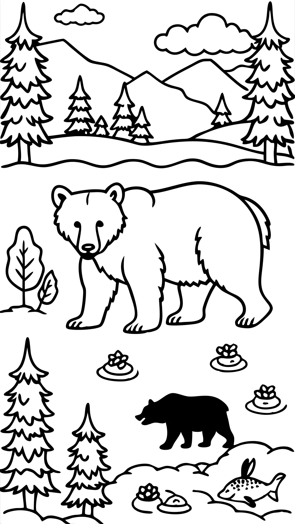 coloriages d’ours noir